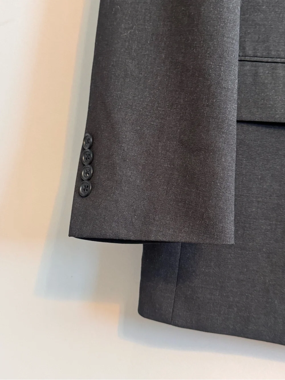 Austin Reed Super 100’s Wool Sport Coat Blazer Gray 44S Made in USA